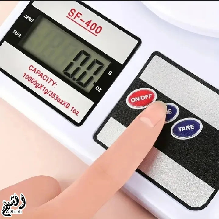 10kg Digital Kitchen Weight Scale | Electronic Weighing Machine | High Precision 1g Accuracy | Food, Cooking, Baking Scale | LCD Display, Tare Function, Auto Off | Portable Scale for Spices, Fruits, Parcel | Battery Operated | Kitchen Tarazo