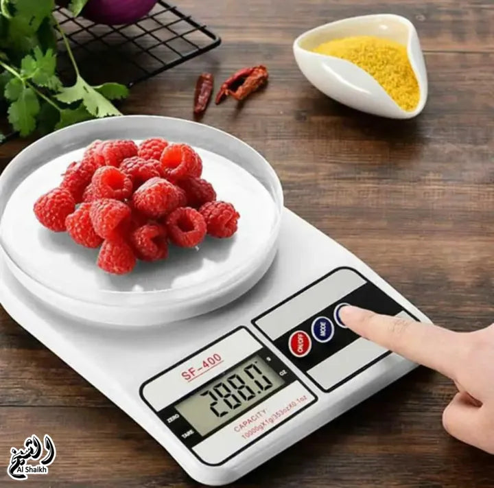 10kg Digital Kitchen Weight Scale | Electronic Weighing Machine | High Precision 1g Accuracy | Food, Cooking, Baking Scale | LCD Display, Tare Function, Auto Off | Portable Scale for Spices, Fruits, Parcel | Battery Operated | Kitchen Tarazo